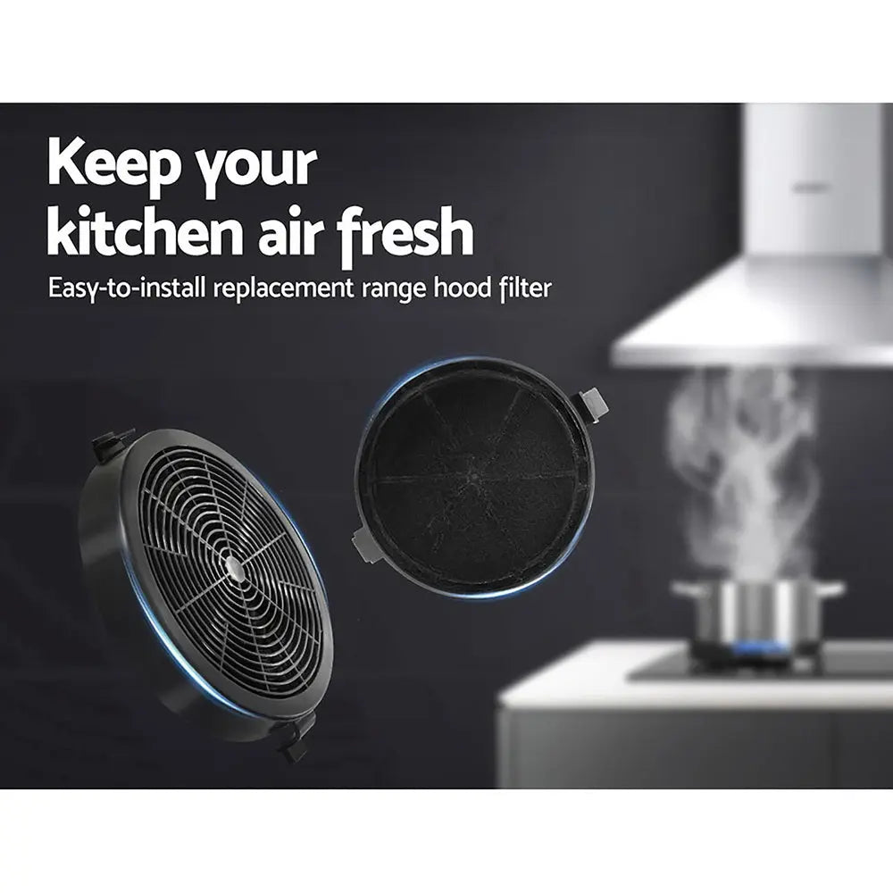 Devanti Pyramid Range Hood Rangehood Carbon Charcoal Filters Replacement For Ductless Ventless Deals499