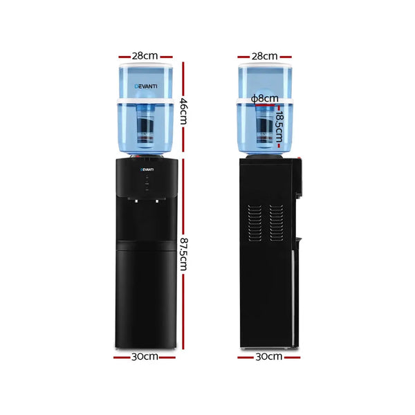 Devanti Water Cooler Chiller Dispenser Bottle Stand Filter Purifier Office Black Deals499