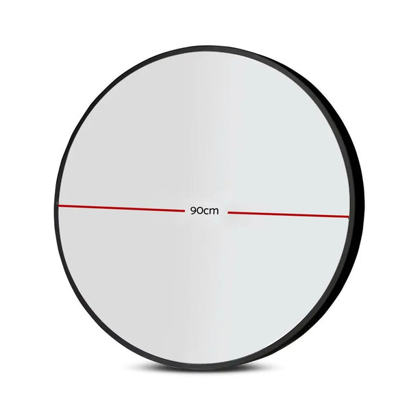 Embellir 90cm Wall Mirror Round Makeup mirrors Bathroom Deals499