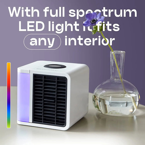 Evapolar evaLIGHT Plus Personal Portable Air Cooler and Humidifier, Desktop Cooling Fan, for Home and Office, with USB Connectivity and Colorful Built-in LED Light, Black (EV-1500) from Deals499 at Deals499