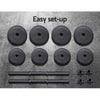 Everfit 17KG Dumbbells Dumbbell Set Weight Plates Home Gym Fitness Exercise Deals499