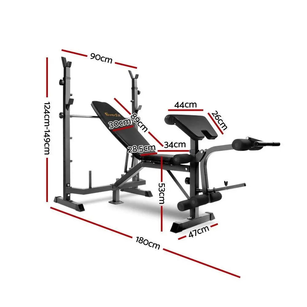 Everfit 9-In-1 Weight Bench Multi-Function Power Station Fitness Gym Equipment Deals499
