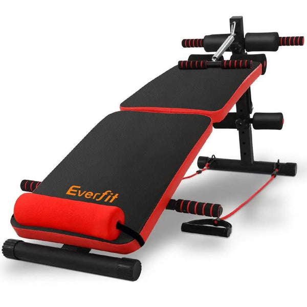 Everfit Adjustable Sit Up Bench Press Weight Gym Home Exercise Fitness Decline Deals499