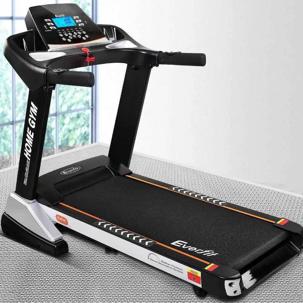Everfit Electric Treadmill 48cm Incline Running Home Gym Fitness Machine Black Deals499