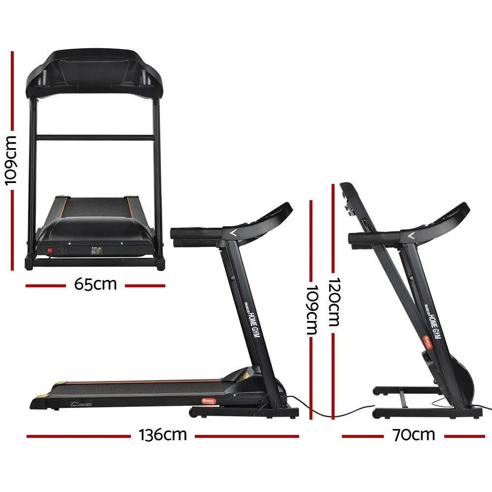 Everfit Electric Treadmill MIG41 40cm Running Home Gym Machine Fitness 12 Speed Level Foldable Design Deals499