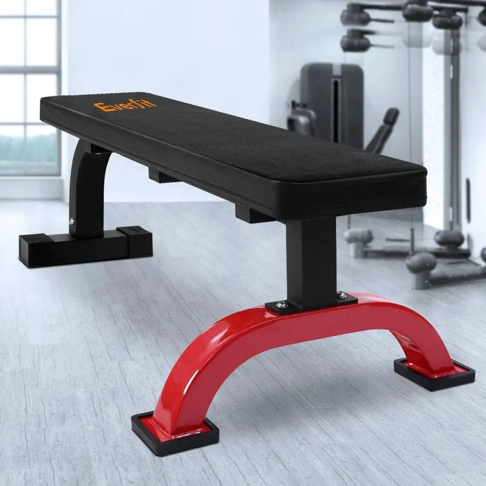 Everfit Fitness Flat Bench Weight Press Gym Home Strength Training Exercise Deals499