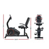 Everfit Magnetic Recumbent Exercise Bike Fitness Trainer Home Gym Equipment Black Deals499