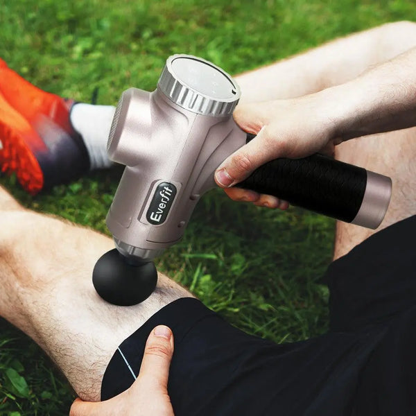 Everfit Massage Gun 6 Heads Electric Massager Vibration Therapy Percussion LCD Deals499