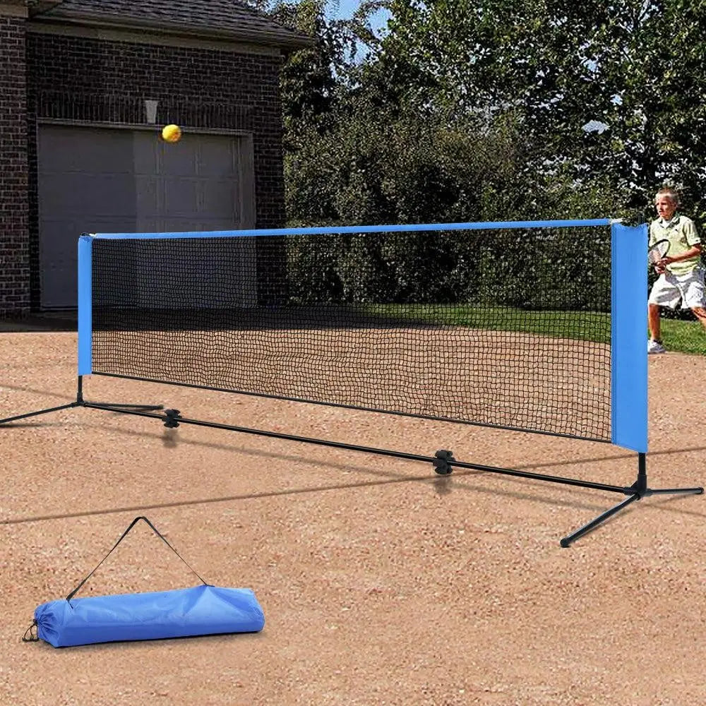 Everfit Portable Sports Net Stand Badminton Volleyball Tennis Soccer 3m 3ft Blue Deals499
