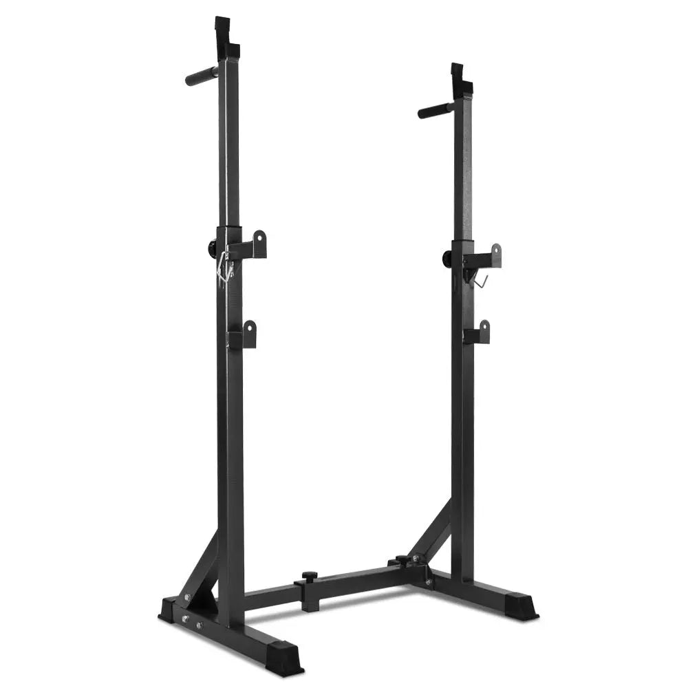 Everfit Squat Rack Pair Fitness Weight Lifting Gym Exercise Barbell Stand Deals499