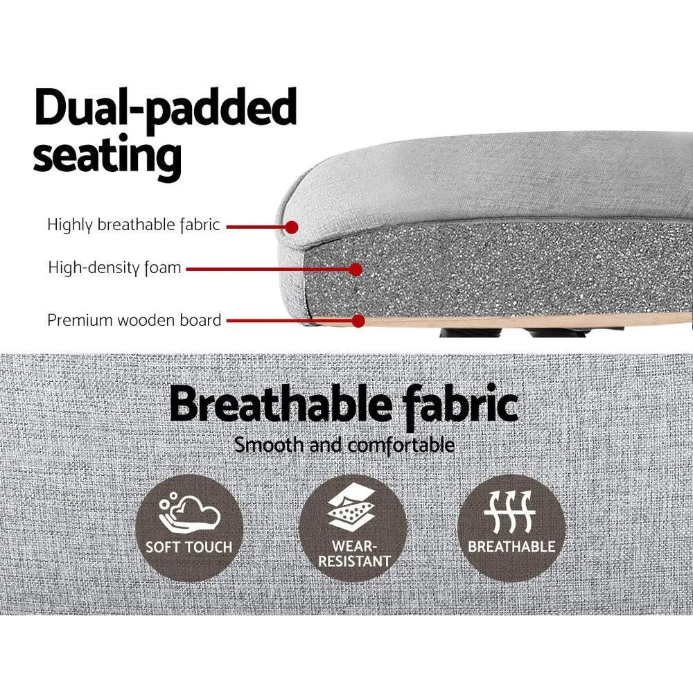 Fabric Office Desk Chair - Grey Deals499