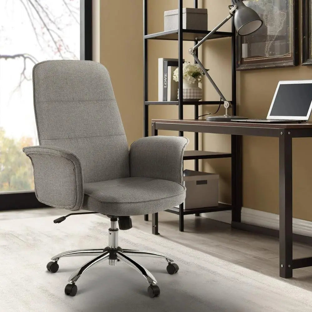 Fabric Office Desk Chair - Grey Deals499