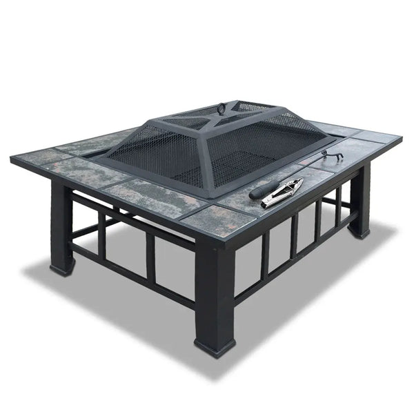 Fire Pit BBQ Grill Stove Table Ice Pits Patio Fireplace Heater 3 IN 1 from Deals499 at Deals499