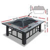 Fire Pit BBQ Grill Stove Table Ice Pits Patio Fireplace Heater 3 IN 1 from Deals499 at Deals499