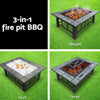 Fire Pit BBQ Grill Stove Table Ice Pits Patio Fireplace Heater 3 IN 1 from Deals499 at Deals499