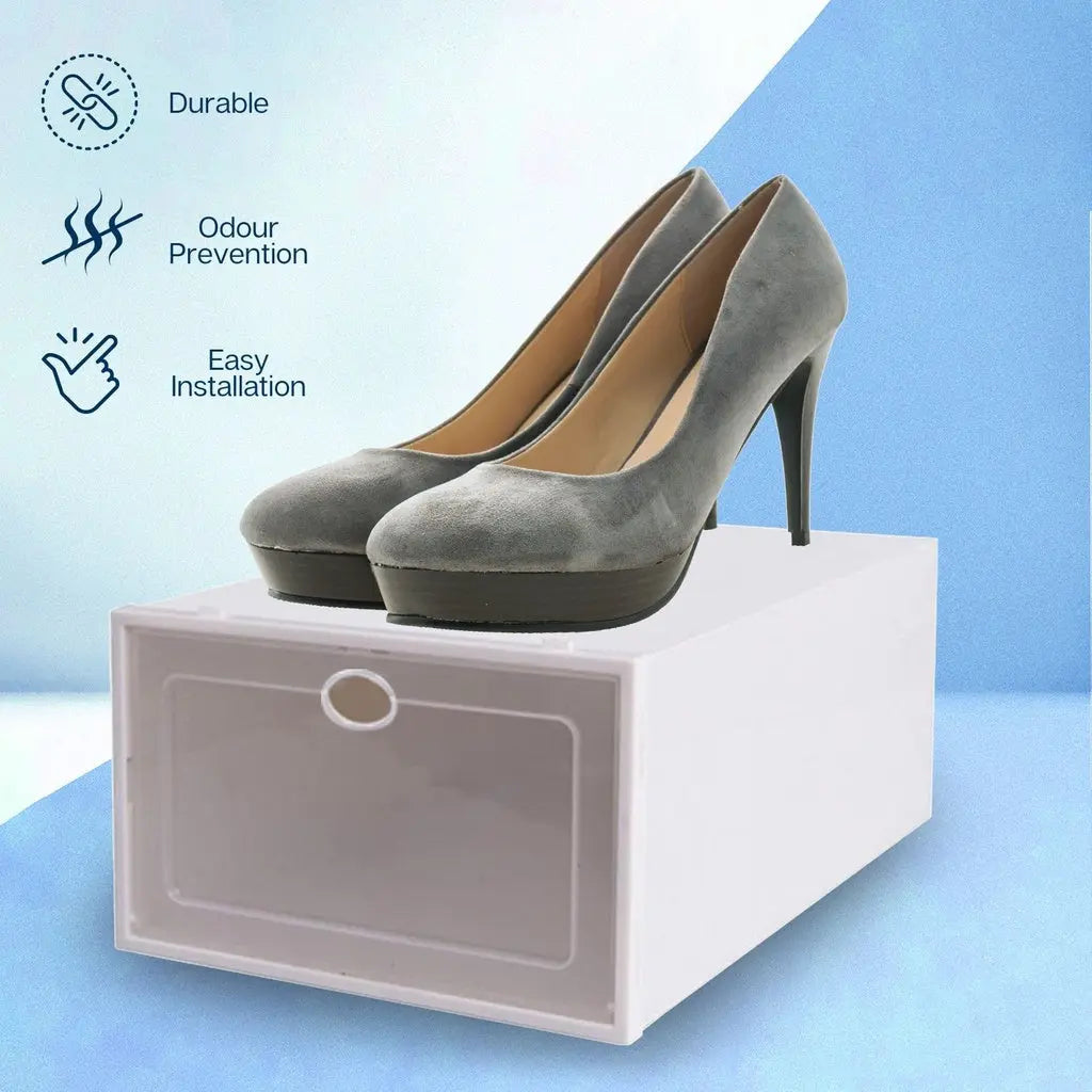 GOMINIMO Plastic Shoe Box 24 pcs (White) from Deals499 at Deals499