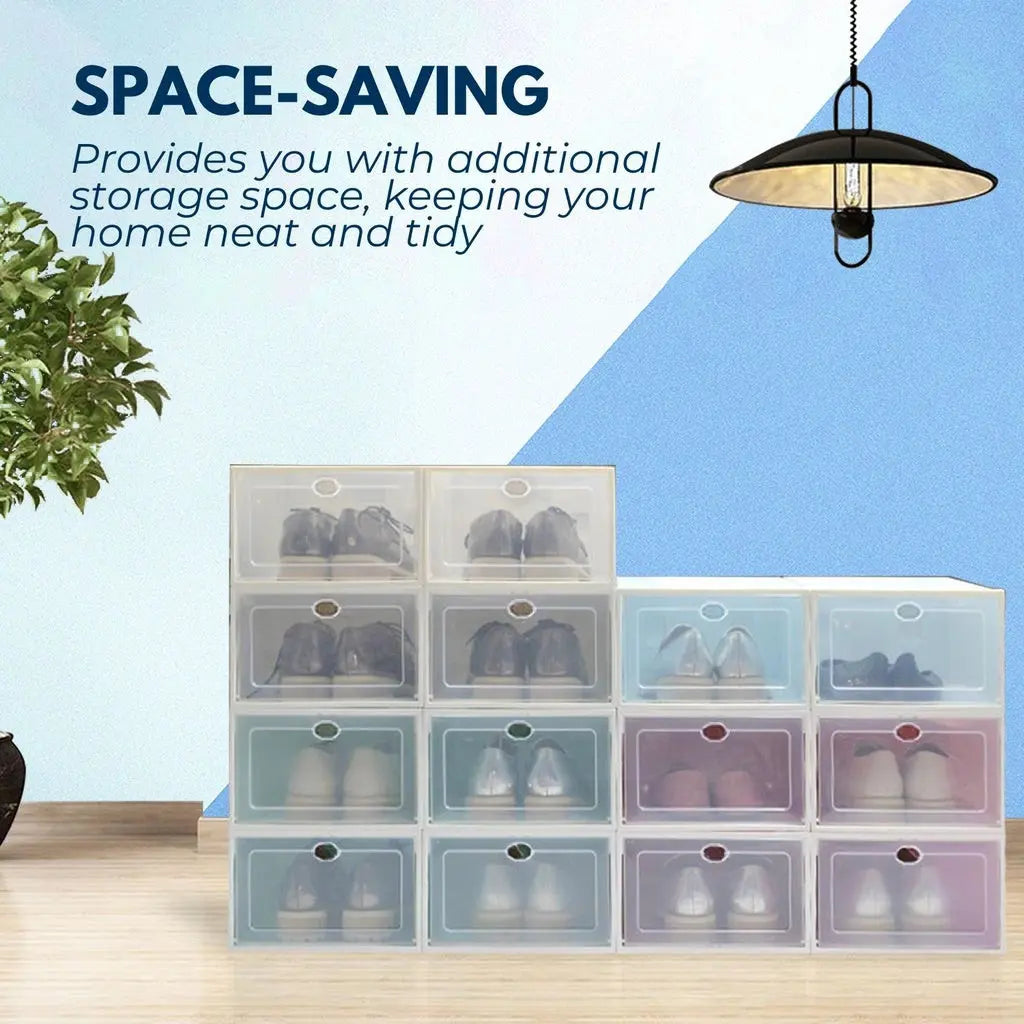 GOMINIMO Plastic Shoe Box 24 pcs (White) from Deals499 at Deals499