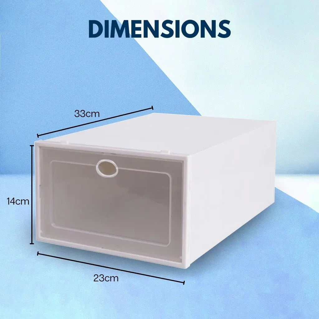 GOMINIMO Plastic Shoe Box 24 pcs (White) from Deals499 at Deals499