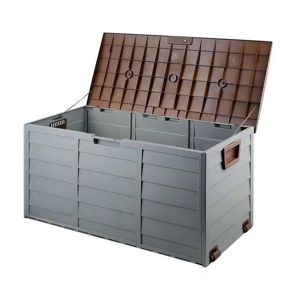 Gardeon 290L Outdoor Storage Box - Brown Deals499