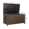 Gardeon 320L Outdoor Wicker Storage Box - Brown Deals499