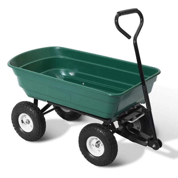 Gardeon 75L Garden Dump Cart - Green Deals499