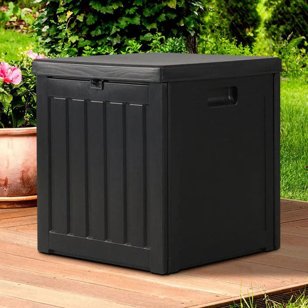Gardeon 80L Outdoor Storage Box Waterproof Container Indoor Garden Toy Tool Shed Deals499