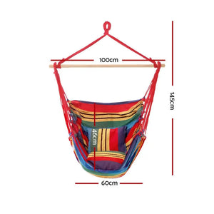 Gardeon Hammock Swing Chair with Cushion - Multi-colour Deals499