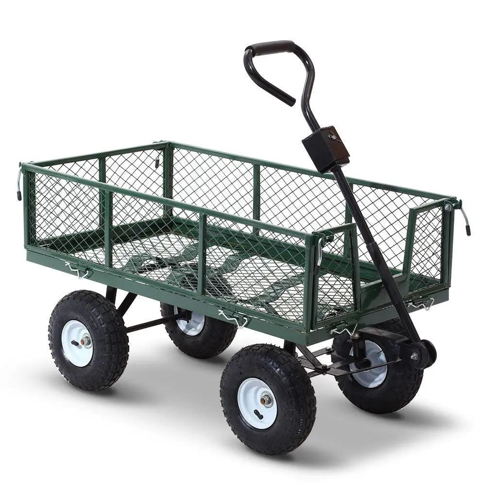Gardeon Mesh Garden Steel Cart - Green Deals499
