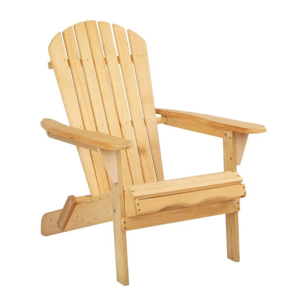 Gardeon Outdoor Chairs Furniture Beach Chair Lounge Wooden Adirondack Garden Patio Deals499