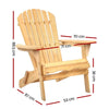 Gardeon Outdoor Chairs Furniture Beach Chair Lounge Wooden Adirondack Garden Patio Deals499