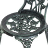 Gardeon Outdoor Furniture Chairs Table 3pc Aluminium Bistro Green Deals499