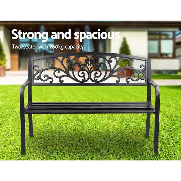 Gardeon Outdoor Garden Bench - Black Deals499