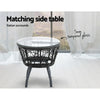 Gardeon Outdoor Patio Chair and Table - Black Deals499