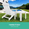 Gardeon Outdoor Side Beach Table - White Deals499
