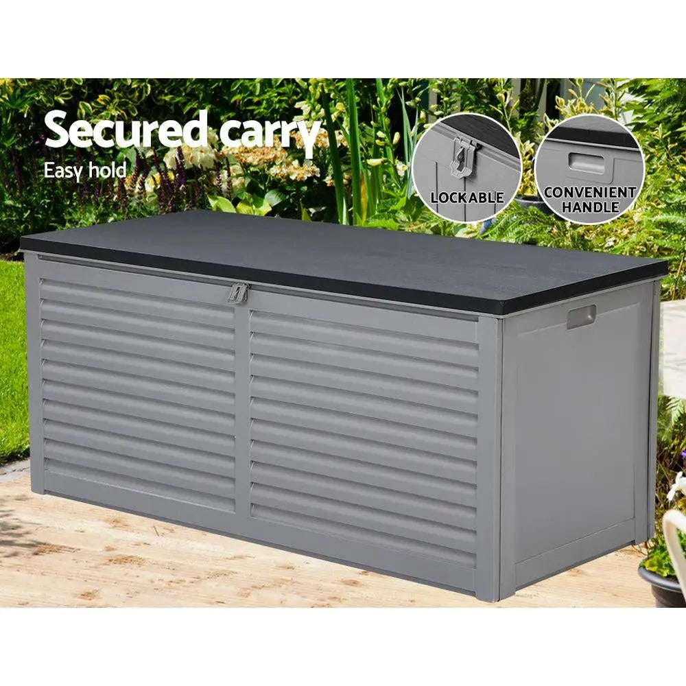 Gardeon Outdoor Storage Box 490L Bench Seat Indoor Garden Toy Tool Sheds Chest Deals499
