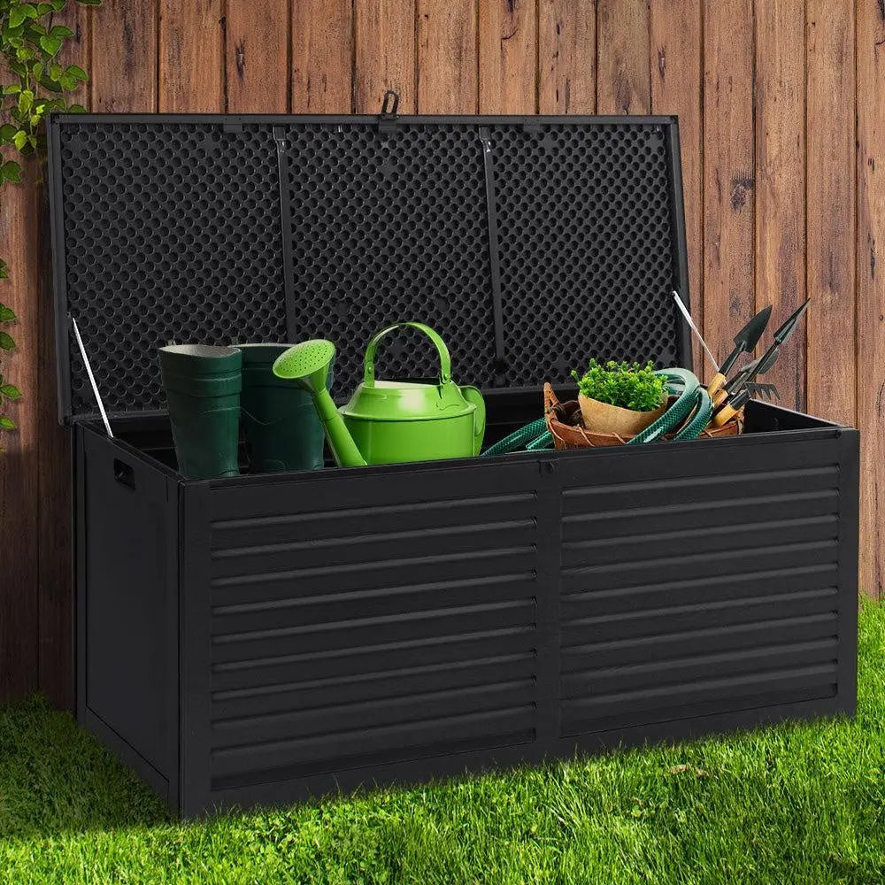 Gardeon Outdoor Storage Box Container Indoor Garden Toy Tool Sheds Chest 490L Deals499