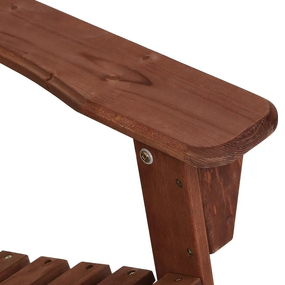 Gardeon Outdoor Sun Lounge Beach Chairs Table Setting Wooden Adirondack Patio Lounges Chair Deals499