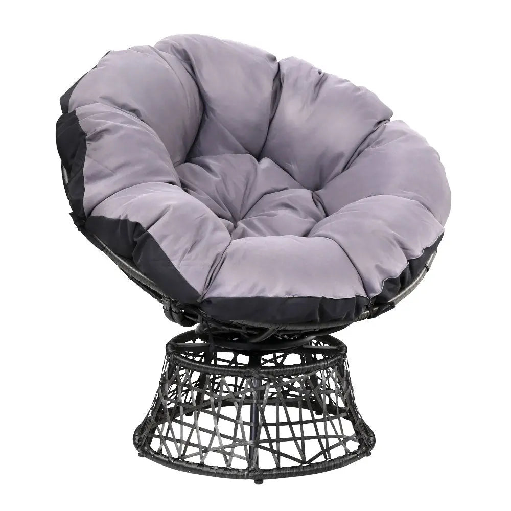 Gardeon Papasan Chair - Black Deals499