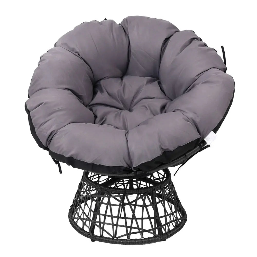 Gardeon Papasan Chair - Black Deals499