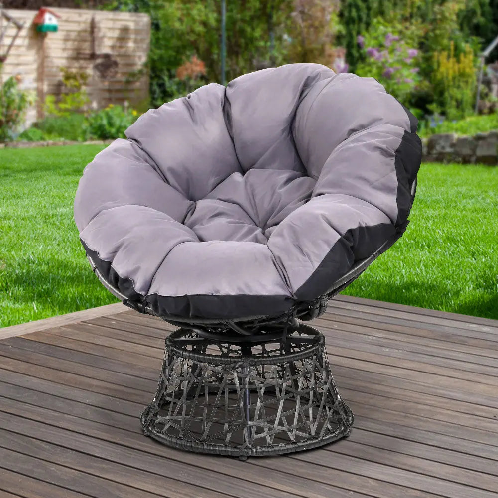 Gardeon Papasan Chair - Black Deals499