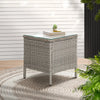 Gardeon Side Table Coffee Patio Desk Outdoor Furniture Rattan Indoor Garden Grey Deals499