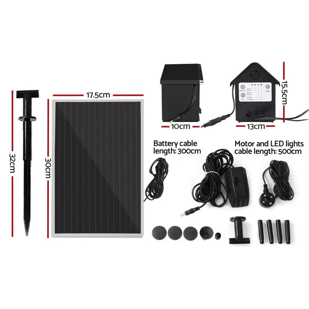 Gardeon Solar Pond Pump Pool Fountain Battery Garden Outdoor Submersible Kit 4FT Deals499