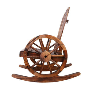 Gardeon Wagon Wheels Rocking Chair - Brown Deals499