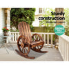 Gardeon Wagon Wheels Rocking Chair - Brown Deals499