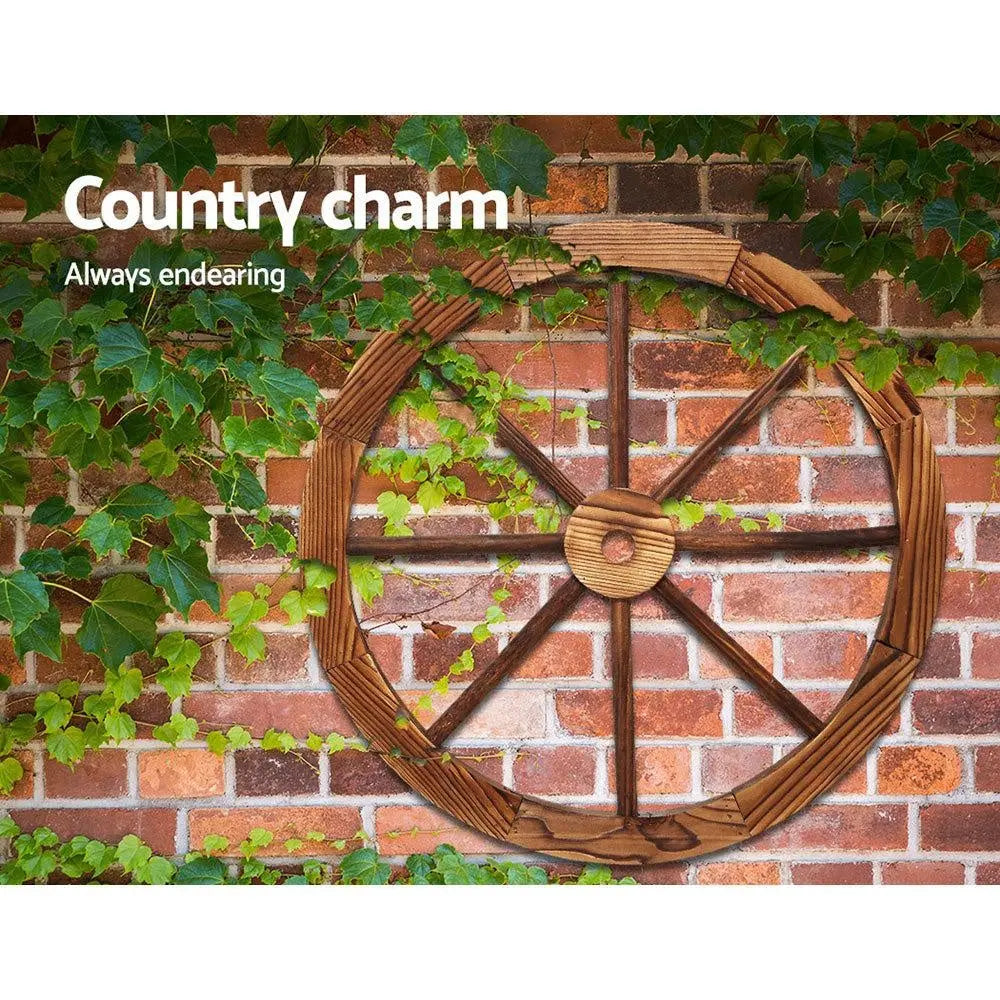 Gardeon Wooden Wagon Wheel X2 Deals499