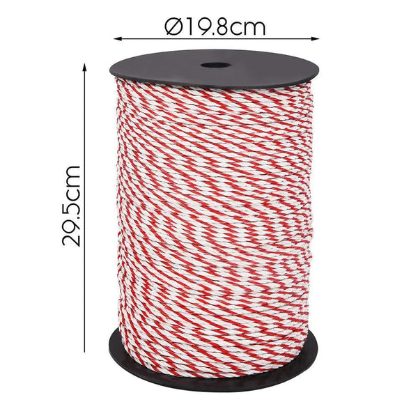 Giantz 1000M Electric Fence Wire Tape Poly Stainless Steel Temporary Fencing Kit Deals499