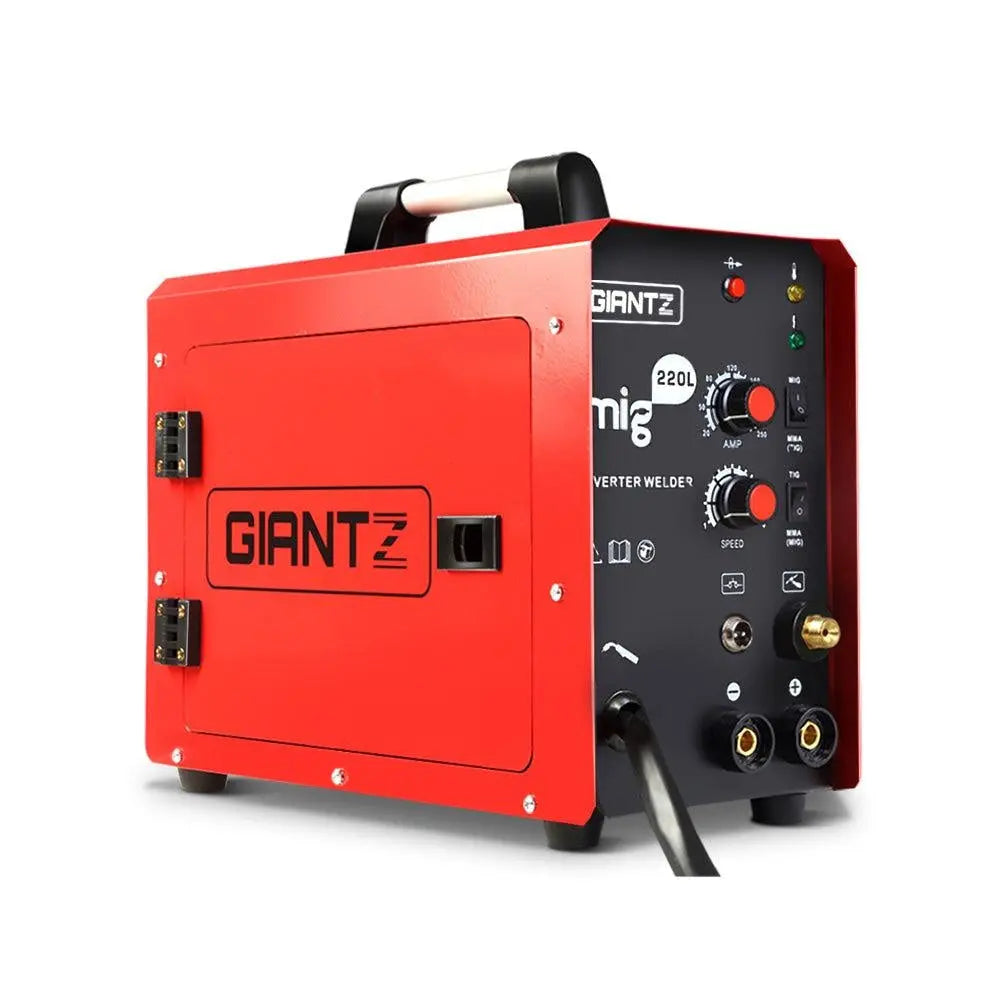 Giantz 220 Amp Inverter Welder MMA MIG DC Gas Gasless Welding Machine Portable Deals499