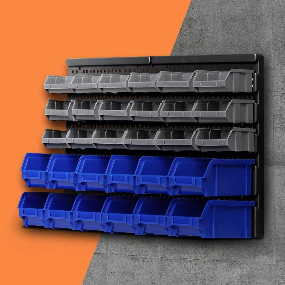 Giantz 30 Bin Wall Mounted Rack Storage Organiser Deals499