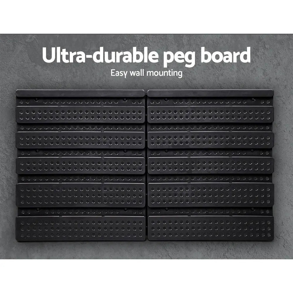 Giantz 60 Bin Wall Mounted Rack Storage Tools Garage Organiser Shed Work Bench Deals499