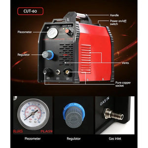 Giantz 60Amp Inverter Welder Plasma Cutter Gas DC iGBT Welding Machine Portable Deals499